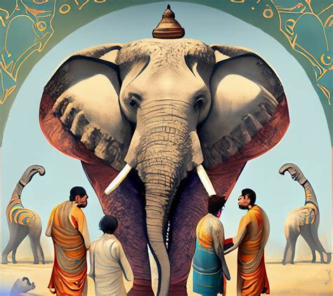 elephant in the village of the blind|ELEPHANT AND THE BLIND MEN .